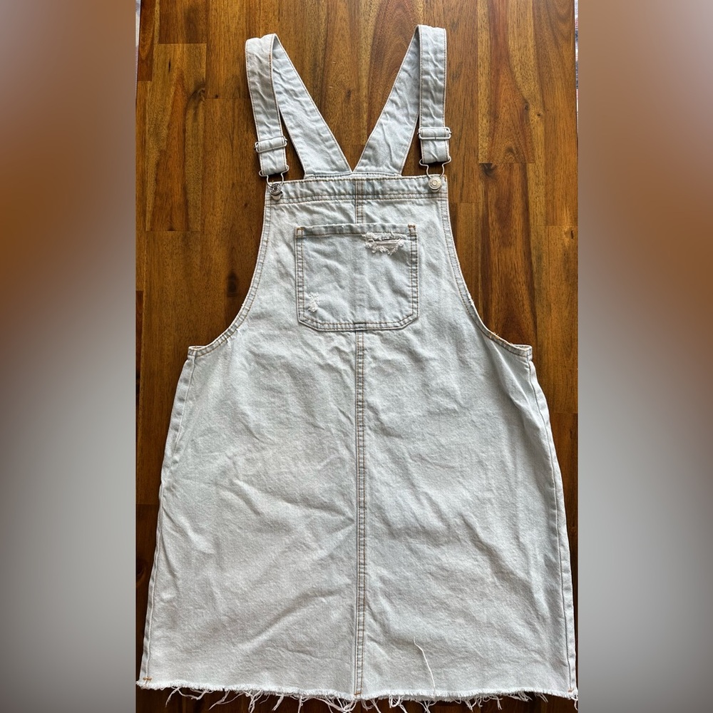 Wild Fable Light Blue Denim Overall Dress